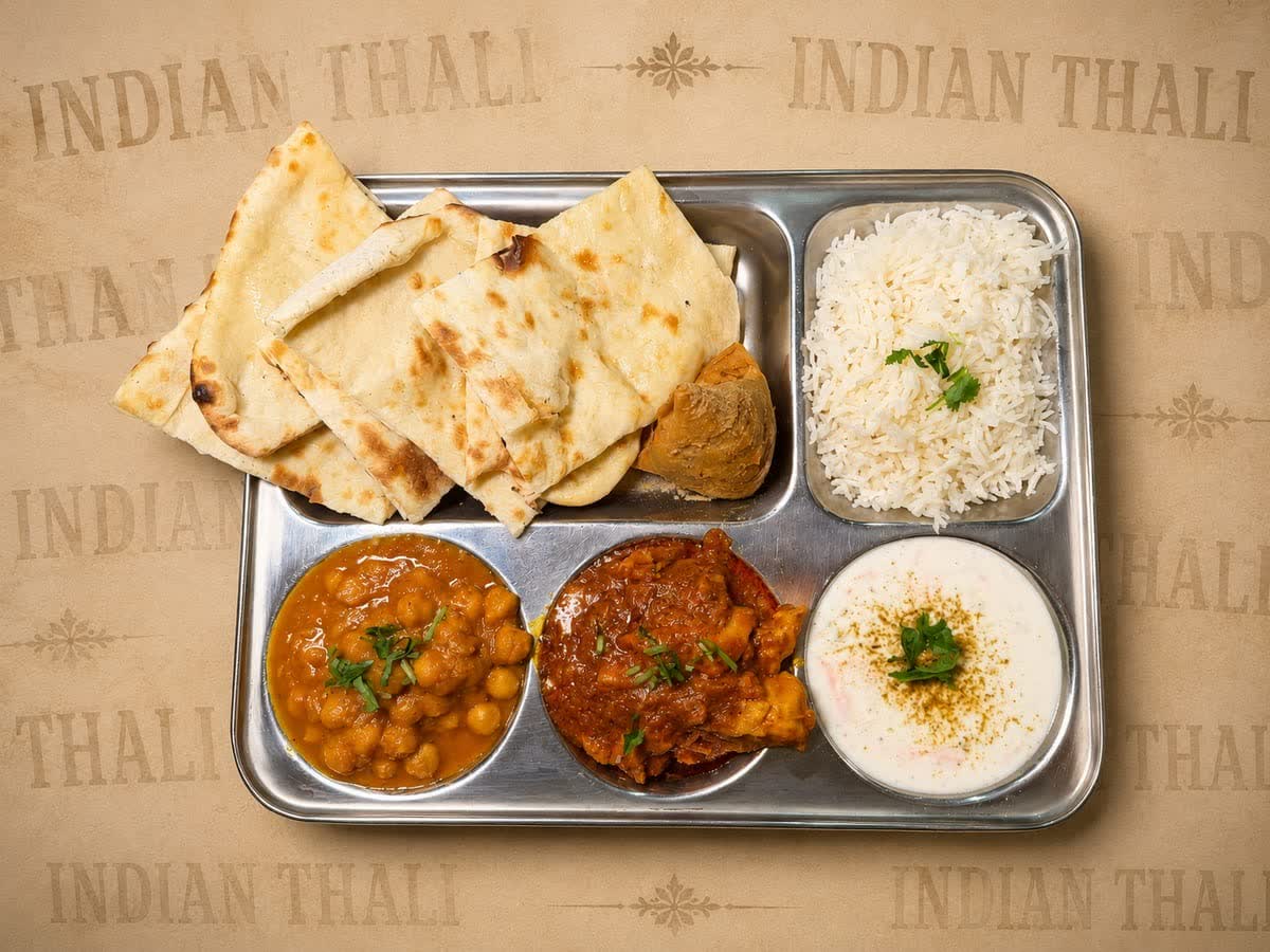 Indian dishes portioned for a private event